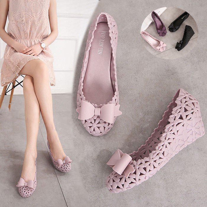 メッシュサンダル 歩きやすい かわいい 履きやすい レインパンプス ローヒール 梅雨対策 レインシューズ 美脚 カジュアル 30代 ラバーシューズ