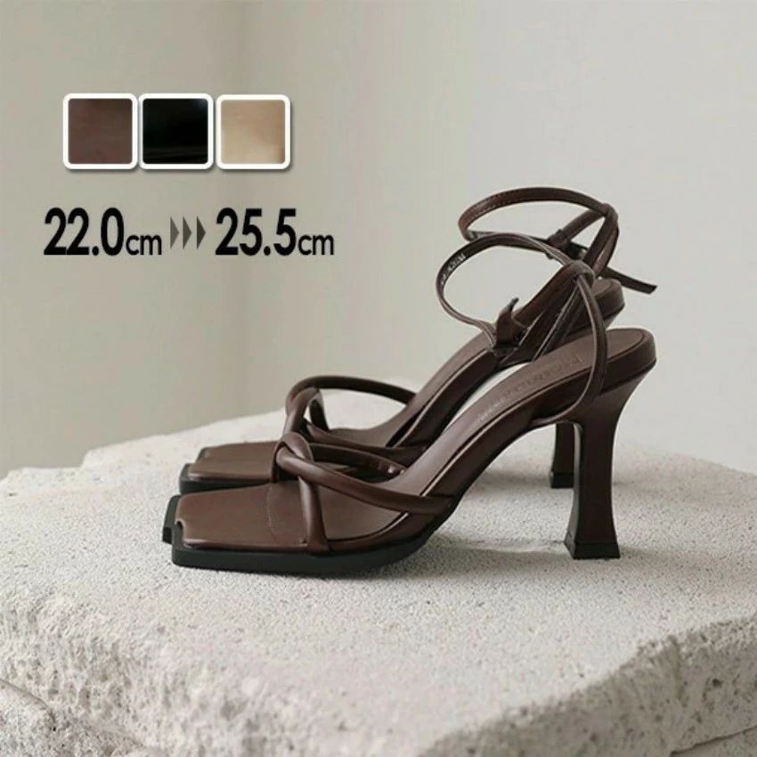 華奢ストラップサンダルサンダル レディース かかと あり夏 ベルト 靴 女性 大人 軽量 軽い身長アップ 疲れにくい 美脚効果 結婚式 二次会