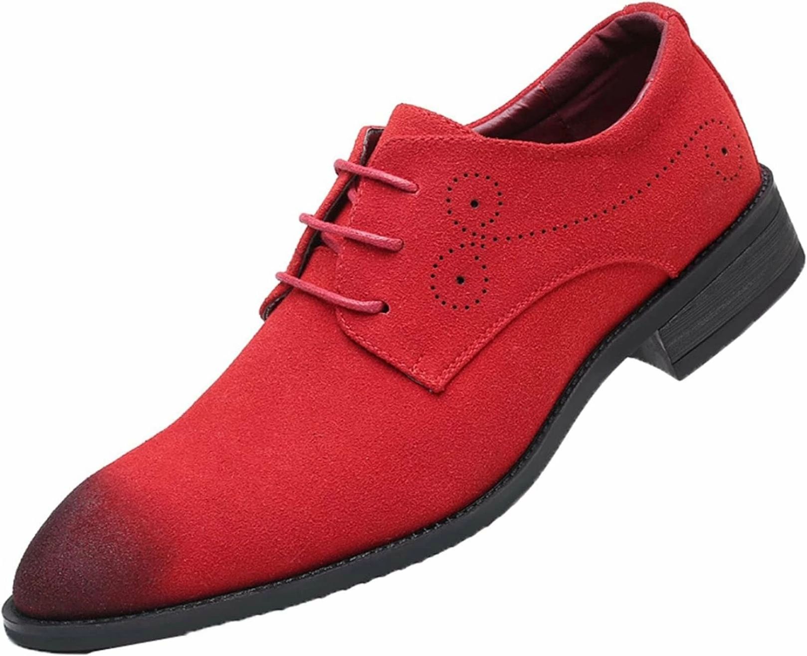 スエード メンズ レースアップシューズ メッシュ ポインテッドトゥ 通気穴 紳士靴 フォーマル 焦がし加工 艶消し 大きいサイズ 春夏秋冬 ローカット 歩きやすい コンフォートシューズ 通勤 通学 通