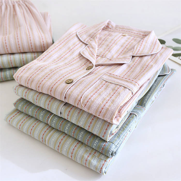 100%綿 パジャマ レディース メンズ 上下...の紹介画像3