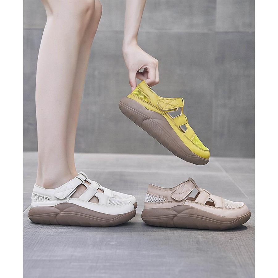 厚底スニーカーサンダル レディース韓国風
