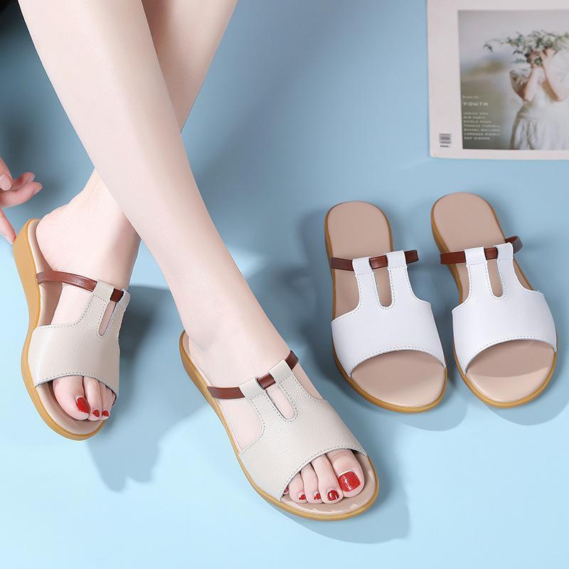 スリッパ オープントゥサンダル レディース フラット ぺたんこ ビーチ サボサンダル オフィス ルームシューズ 痛くない 履きやすい 歩きやすい 美脚