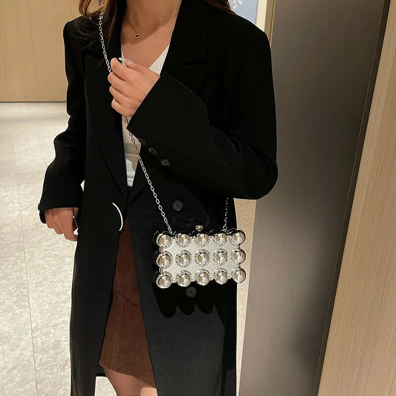 バブルアクリルクラッチハンドバッグ クラッチバッグ レディース イブニングバッグ チェーンショルダーバッグ クロスボディバッグ イブニングクラッチバッグ bag 結婚式 パーティー お出掛け