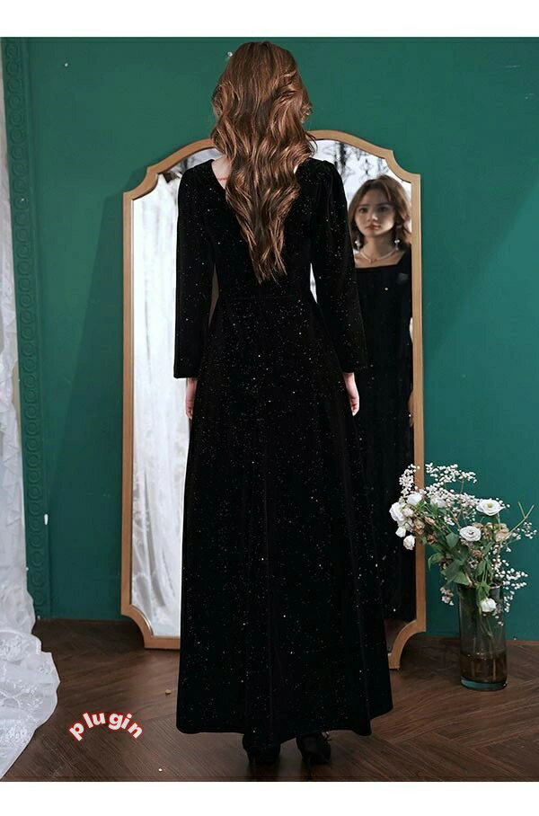 ドレス 大人 ピアノ 発表会 ロング丈 キラキラ ぽっちゃり 大きいサイズ イブニングドレス 演奏会 ピアノ発表会 袖付き ワンピース Aライン ステージドレス 二次会 女子会 成人式 パーティードレス 大人可愛い bg066zezet2