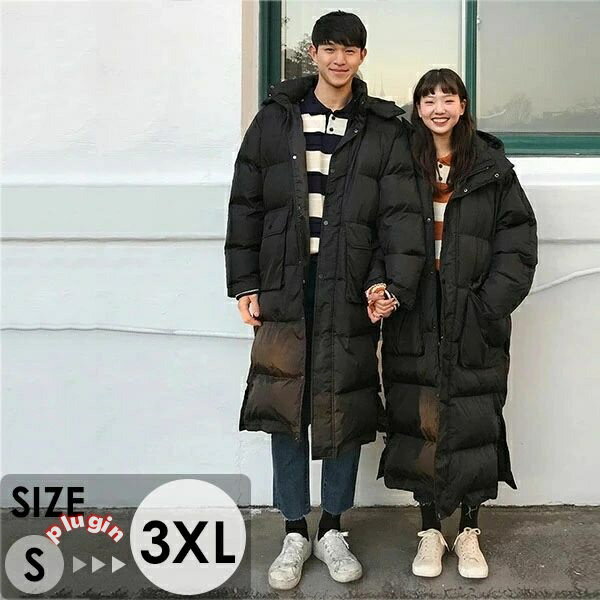 送料無料 ダウンコート ロング レディース メンズ 黒 ブラック ベンチコート 大きいサイズ 超ロングダウンコート アウター ダウン コー..