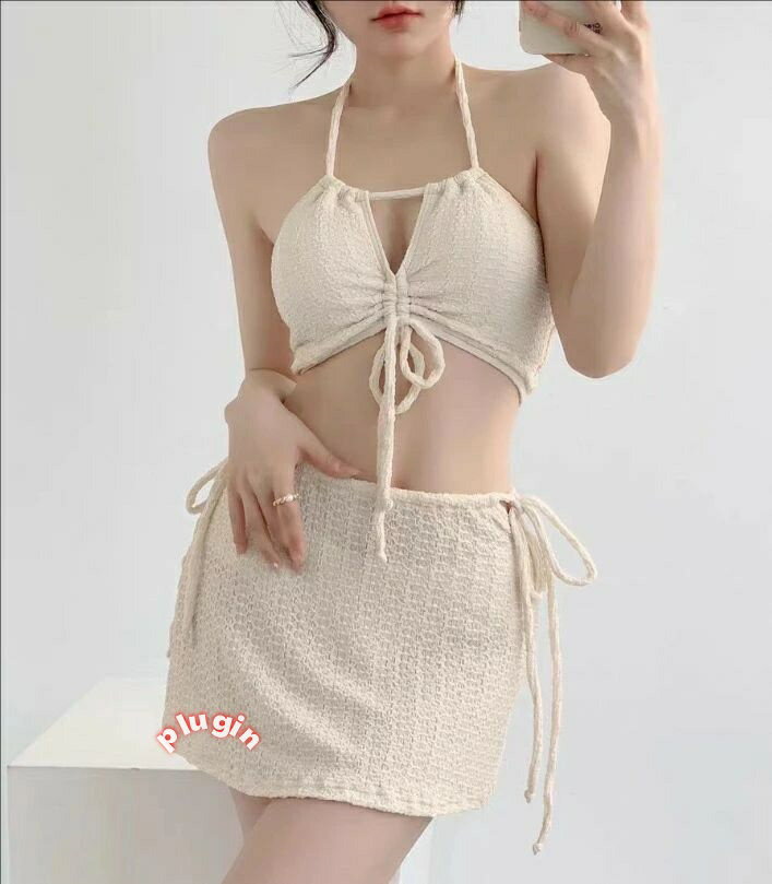 可愛い 3点 送料無料★キレイめ 水着 大人気 新作 韓国風 水着