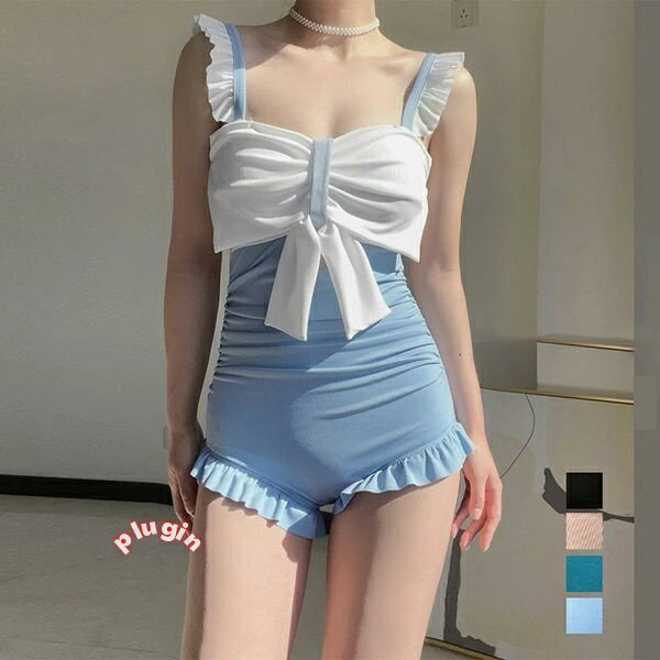 水着 水着 ビッグリボン レディース スイムウェア ワンピース バ