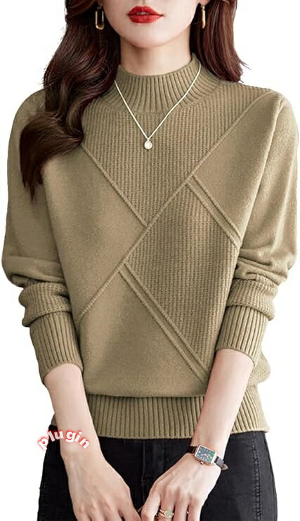 冬 ハイネック モ ニット レディース セーター 秋 長袖 トップス