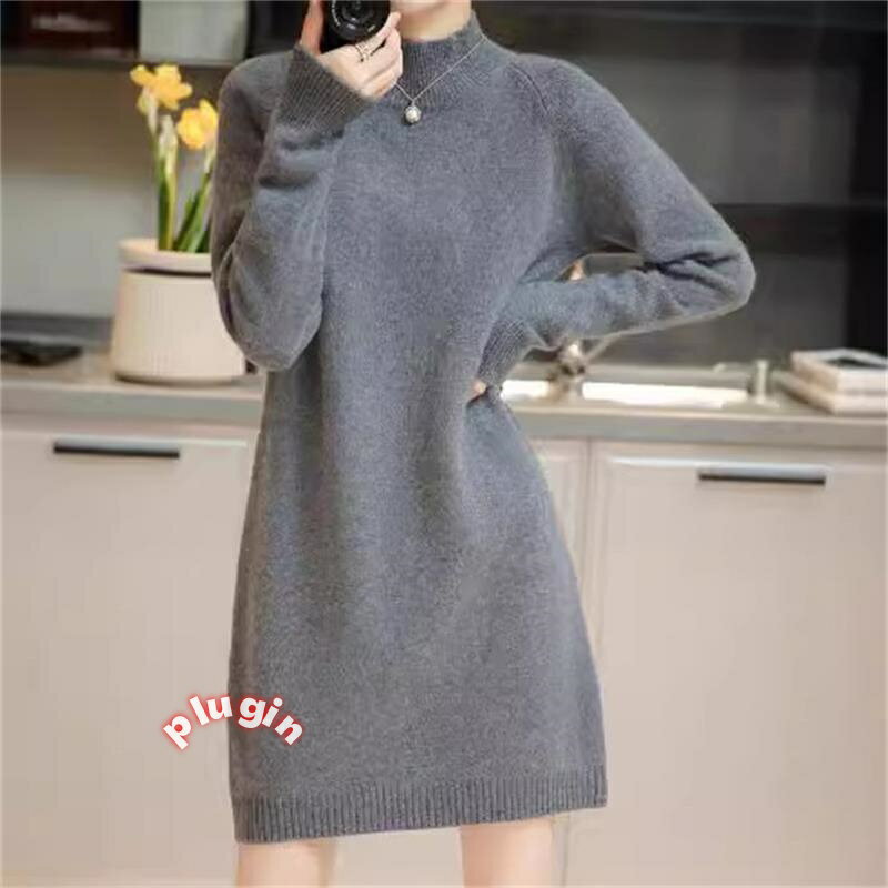 ニットワンピース レディース 秋冬 カシミ ワンピース セーター