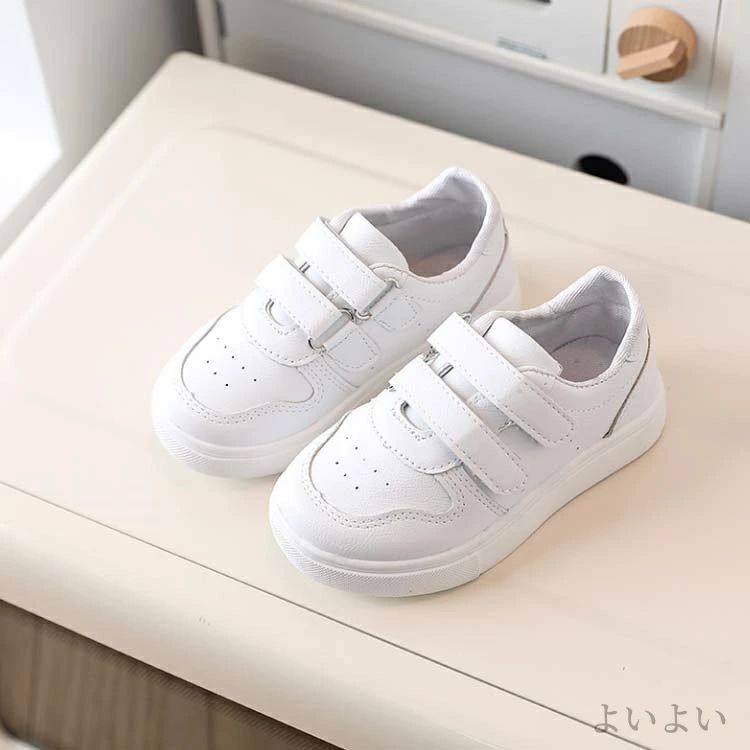 【送料無料】かわいい スニーカー 軽量 ジュニア マジックテープ 男の子 子供 ブラック 小学生 かわいい おしゃれ 女の子 子供靴 軽い 3