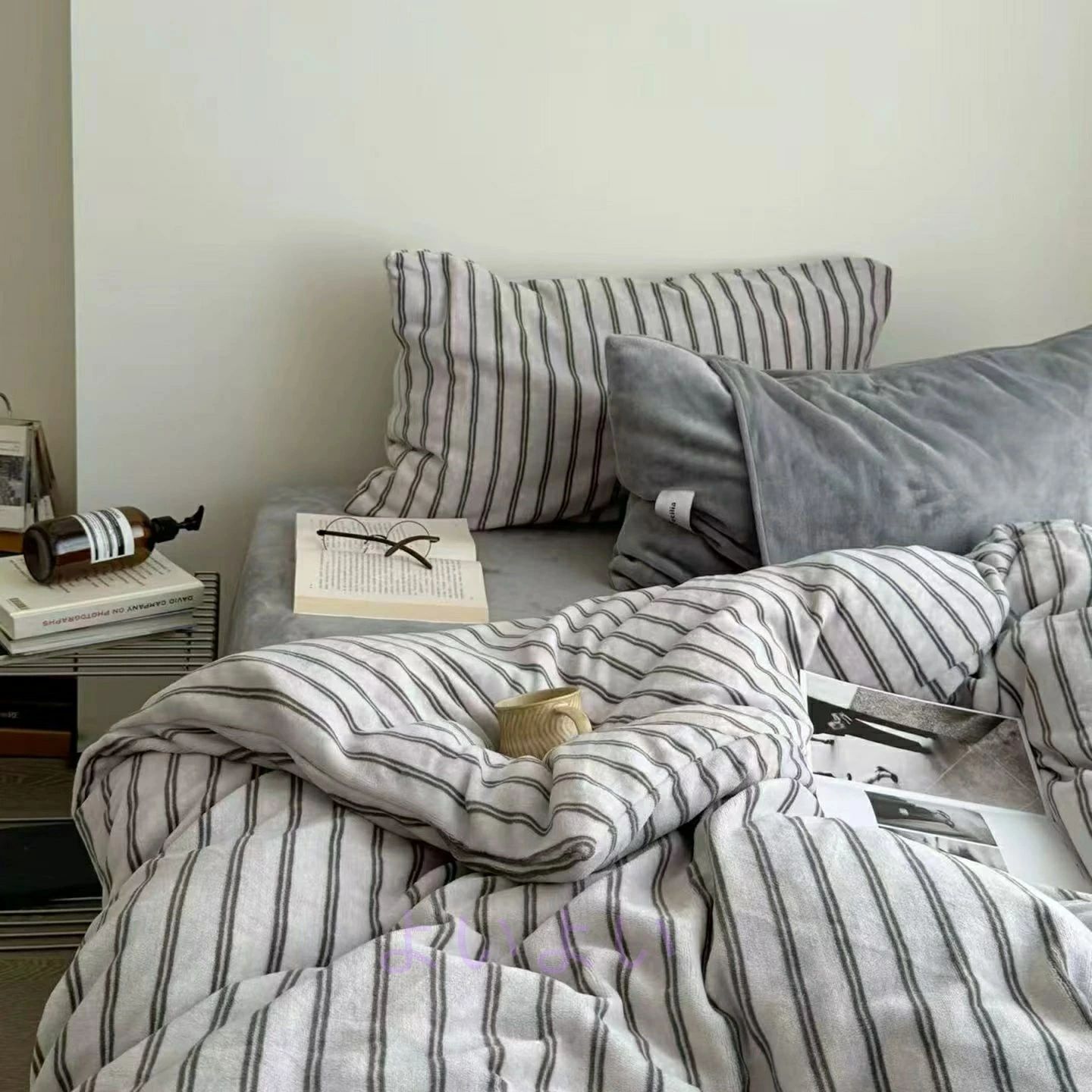 掛け布団カバー 布団カバーセット 3点セット ストライプ 秋冬 寝具セット 布団カバー セット シングル 可愛い 優しい肌触り 無地 セミダブル 暖かい 防寒対策 フラットシーツ シーツカバー ボックスシーツ 洗える 可愛い布団カバー 掛けカバー 掛けふとんカバー