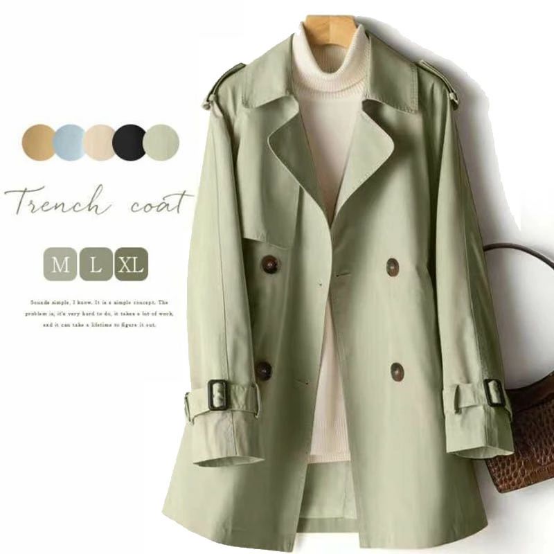 スプリングコート トレンチコート レディース ミドル丈 ロングコート コート 春 秋 卒業式 卒園式 きれいめ 通勤 オフィス ビジネス おしゃれ ゆったり 無地 体型カバー 着痩せ オフィス アウター 通勤 オシャレ OL 大人 20代 30代 40代 50代