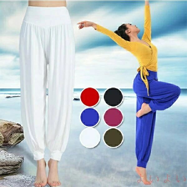 【送料無料】6色 ヨガパンツ レディース 大きいサイズ ホット ヨガ ウェア スポーツ 無地 フィットネス インナー ブラック ホワイト レッド ブルー ワインレッド グリーン S