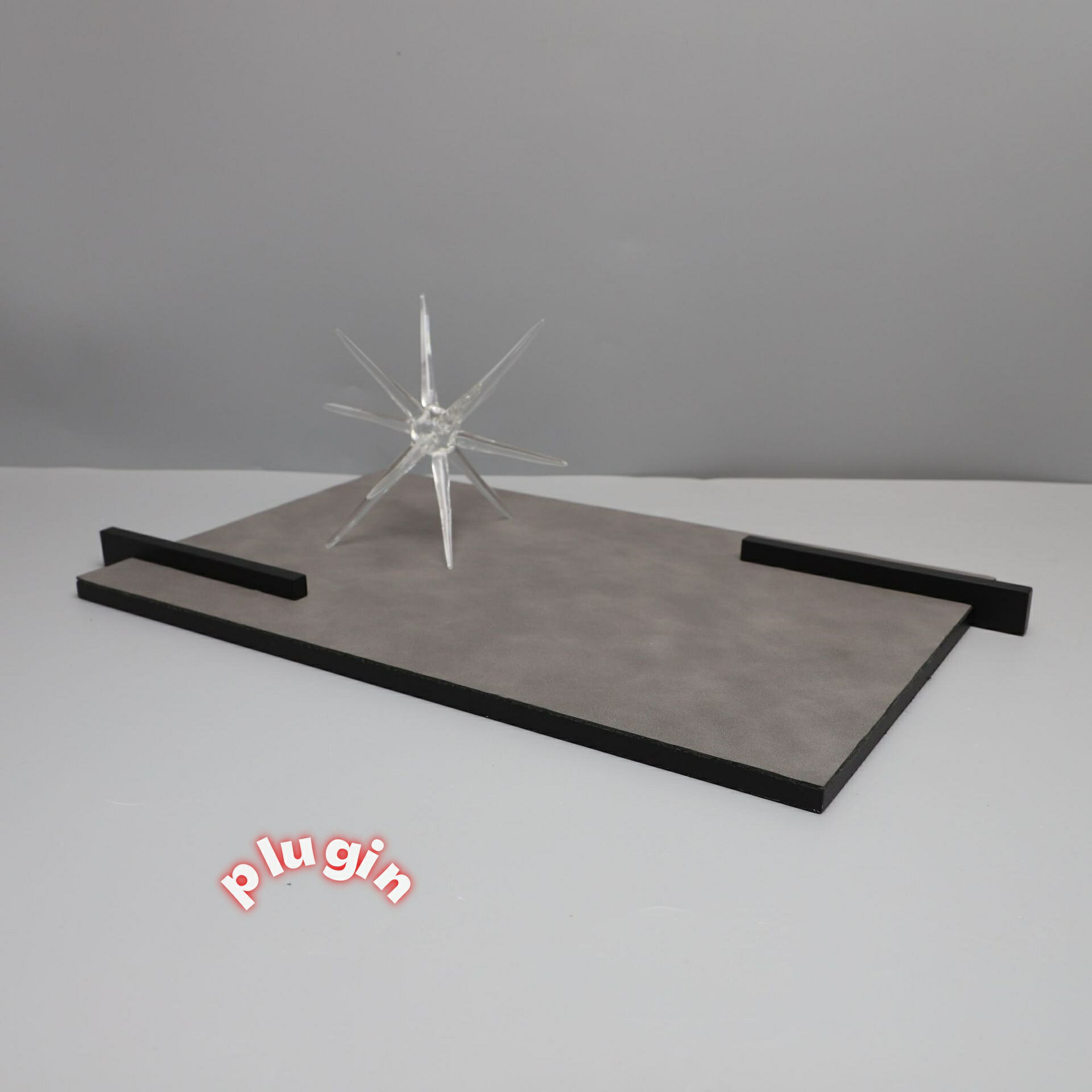 【ポイント4倍】【送料無料】2026年新作ライトラグジュアリークリエイティブグレーレザートレイ装飾品モデルルームオフィスコーヒーテーブル書斎リビングルーム玄関デスクトップアクセサリー