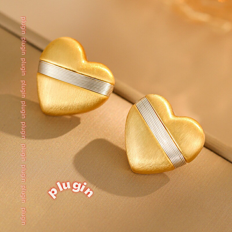 【ポイント4倍】【送料無料】シルバー925 ハート形 ピアス メタルブラッシュ加工 レディース インスタ映え 人気 スイート 絶妙 ファッション アクセサリー ギフト