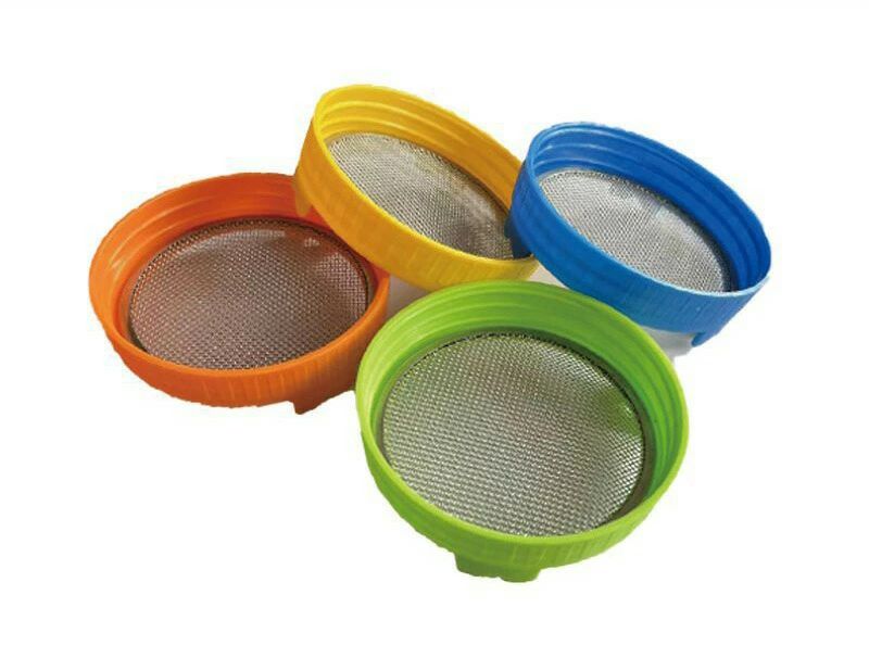 メイソンジャー発芽蓋 ステンレス 発芽瓶の蓋 広口メイソンジャー蓋 もやし栽培キット スクリーン 缶詰瓶 ストレーナー メイソンジャーもやしの蓋 広口メイソンジャーの蓋 メイソンジャー缶詰蓋 メッシュ発芽ストレーナー蓋キット 室内種子発芽用