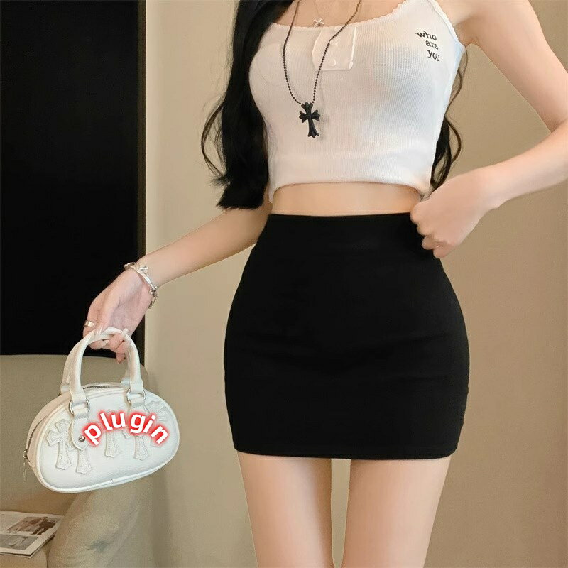 【ポイント 8 倍】レディース ハイウエスト ペンシルミニスカート 春秋 ストレッチ 着痩せ 体型カバー 脚長効果 セクシー 韓国風 おし..