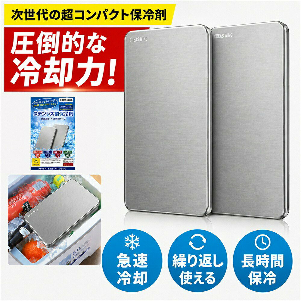 【感謝企画★50%OFF】保冷剤 ステンレス保冷剤 長時間保冷 強力保冷 アイスパック ...