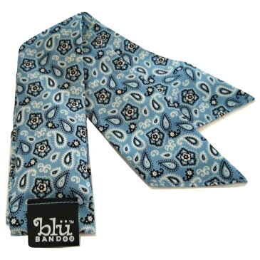 Blubandoo neck cooling scarf Coolmax scarf Cooling Neckwear【I】BabyBluePaisley design prints Neck Wrap 冷却 クールスカーフ 首ひんやりタオル アメリカ製 暑さ対策 クールタオル 繰り返し使える【定形外で送料無料】