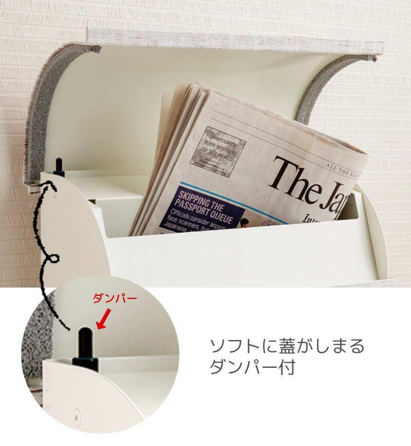 壁掛けポスト 壁付 木目調 カフェスタイル 左開き ダイヤル錠 前入れ 前出し パルフェ 郵便受け ソフトクローズ