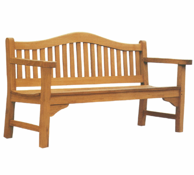 ガーデン チェア ウブドゥベンチ オイル加工なし チーク材 庭向けの椅子 ハラダ