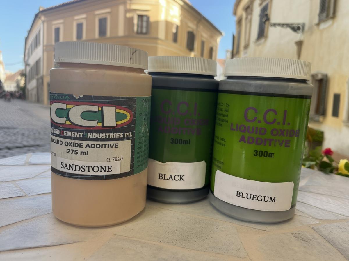 コンクリート 液体 着色剤 アクサイド モルタル混合 セメント攪拌カラーリング コンクリートカラーリン..