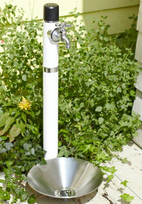 立水栓 タクト ガーデンパン＋蛇口セット 寒冷地仕様 外水栓 埋設0.6m 送料無料