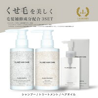 【定期購入】【ポイント10倍】【初回42%OFF】毛髪補修成分配合3セットプリュムヘアオイルプリュムシャンプープリュムトリートメントくせ毛ケア美容室専売プリュムヘアケア