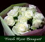◆【送料無料】《ヴァージンホワイト》"極上純白大輪バラ"を味わう♪【ローズ・フレッシュブーケ・セレクション】《個人・法人・企業・団体・ビジネス・ショップ・オフィス》フラワーギフト