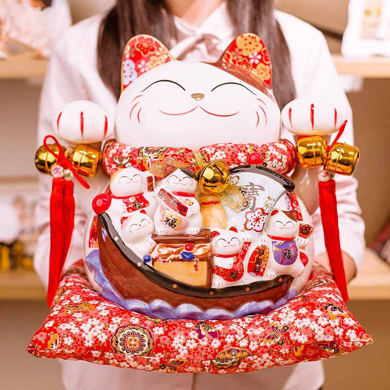 楽天市場】招き猫 貯金箱 縁起物の通販 楽天市場】招き猫 貯金箱 縁起物の通販