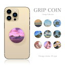 【 GRIP COIN 】スマホソケット スマホグリップ スマホリング サーフ ビーチ アロハ ロゴ 西海岸 グリップコイン 韓国 軽量 流行 スマホケース スタンド機能 アクセサリー 大人可愛い(2)