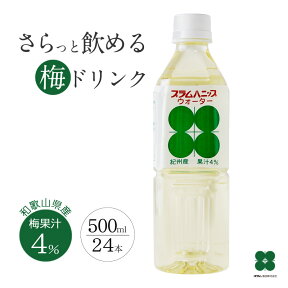 梅ドリンク 梅ジュース 【 プラムハニップウォーター 500ml×24本 】 ペットボトル