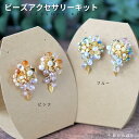 【送料無料】ビーズキット アクセサリーキット 花かんむり・ピアス ( イヤリング ) キット フラワーピアス キラキラ アクセサリー 大人 ピアス ハンドメイト...