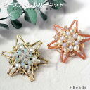 【P2倍中!】ビーズアクセサリーキット スター・ブローチキット ビーズ キット ブローチ 星 アクセサリー大人 お出かけ ワンポイント 七夕 ベガ アルタイル ...