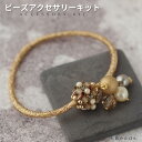 ビーズキット ビーズアクセサリーキット ヘアゴムキット シャンパン・ヘアゴムキット 手作り ヘアゴム ヘアアクセサリー キット 材料 アクセサリーキット ハンド...