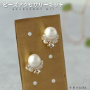 ビーズキット ビーズアクセサリーキット ピアス(イヤリング)キット スパークリングスター・ピアス(イヤリング)キット コットンパールピアス ビジューイヤリング 手作り 手作りアクセサリー ハンドメイド 大人