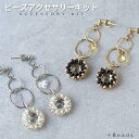 ビーズキット ビーズアクセサリーキット ブリリアントフレーム・ピアス ( イヤリング ) キット( 針と糸付き ) ビーズステッチキット ビーズアクセサリー キ...