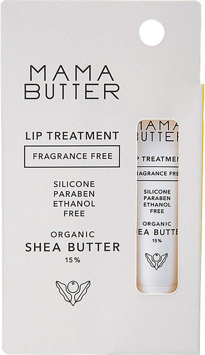MAMA BUTTER ママバター リップ トリートメント (無香料) シアバター配合 高保湿 8g / リップ リップクリーム リップトリートメント ナイトケア グロス リップケア シアバター