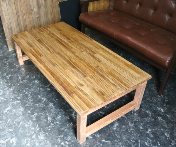 天然木 ローテーブル 引き出し付き 幅110cm テーブル オーダーメイド 北欧 おしゃれ 木製 無垢 パイン カフェ ハンドメイド