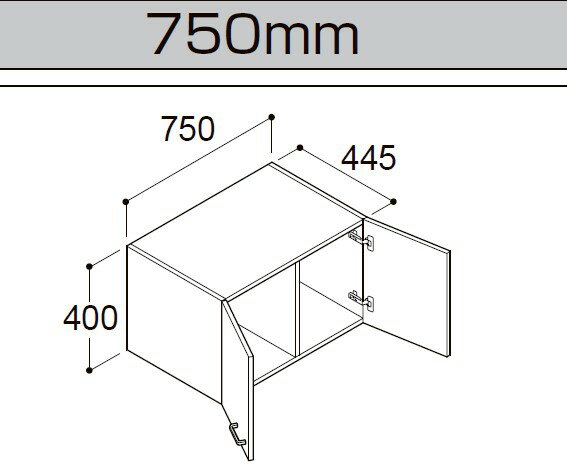 FTPU-754 ハイグレードリクシル. INAX オフトフィット アッパーキャビネット 間口750 メーカー直送