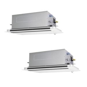 【メーカー直送】PLZX-ERMP80LE3 三菱電機 業務用エアコン スリムER 天井カセット2方向 3馬力 同時ツイン 標準省エネ 三相200V ワイヤード オフィスエアコン 店舗エアコン