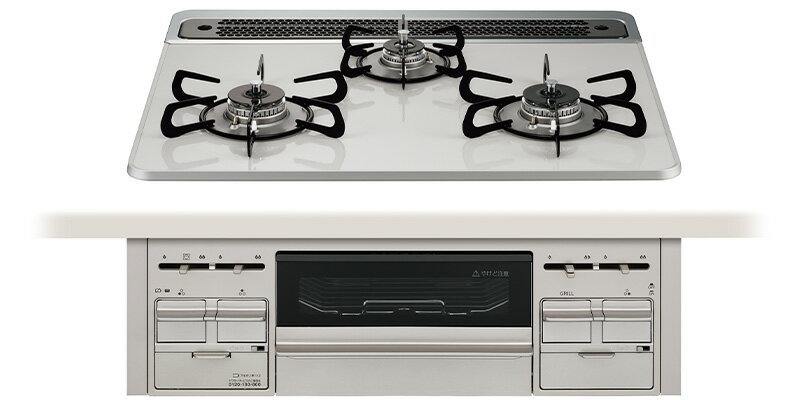 タカラスタンダード TN72W60C ビルトインガスコンロ 幅60cm ハイパーガラスコートトッププレートモデル ブラック