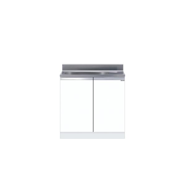 薄型組合せ型流し台 一槽流し台 間口80cm ワンド onedo KTD4-80-80S-右-SW 壁出し水栓仕様 レギュラーカラー メーカー直送