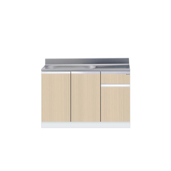 組合せ型流し台 一槽流し台 間口120cm ワンド onedo KTD5-80-120S-右-RV 壁出し水栓仕様 木目 パターン カラー メーカー直送【配送エリア外対応不可】