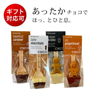 バレンタインデー ホットチョコスプーン 4種セット／チョコレートカンパニー CHOCOLATE COMPANY(ショコラショー ホットチョコレート 義理チョコ 友チョコ ホワイトデー ばらまき まとめ買い クリスマス ギフト 誕生日 お祝い タベリエ TABELIER）