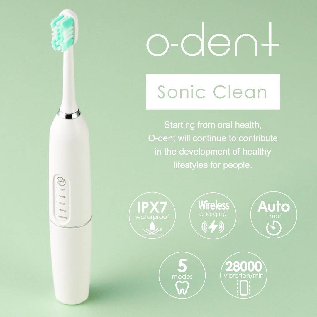 【自社発送】o-dent Sonic Clean オーデント ソニッククリーン 電動歯ブラシ ホワイトニング 歯磨き粉 歯 セルフホワイトニング 自宅 黄ばみ 歯周病 虫歯予防 口臭ケア 歯みがき 白 ヤニ取り ハミガキ粉 医薬部外品 美白 薬用 口臭防止 日本製 低刺激 おすすめ