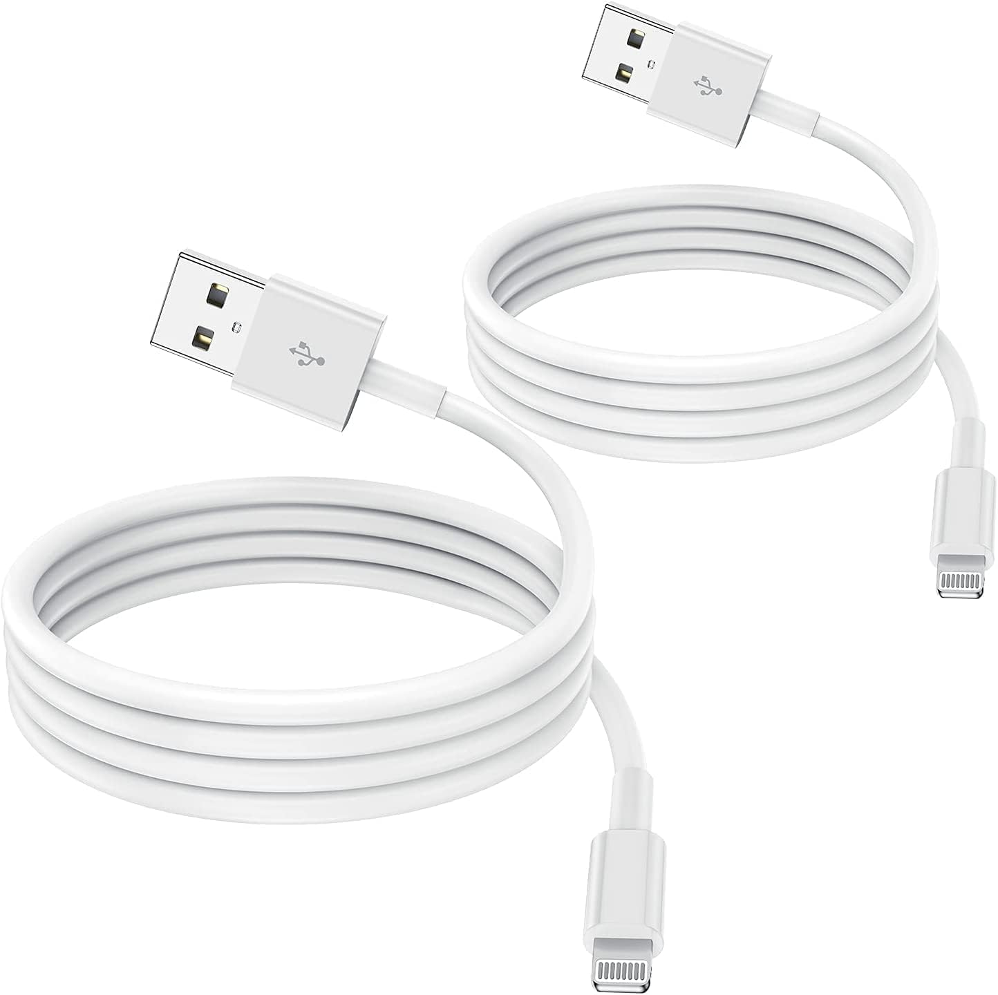 iphone 充電 ケーブル【MFi認証品 2M2本セット】充電器 ケーブル USB-A to Lightning 急速充電 ライトニング 高速データ同期 最大2.4A iPhone14/14 Pro/14 ProMax/13/13 Pro/12/12 ProMax/11/X/8/iPad/AirPods/MacBookなど各種対応