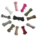 【送料無料】サムコス パラコード 12色セットテントロープ 4mm 長さ3m キャンプ アウトドア用 ...