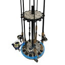 【送料無料】timiland ロッドホルダー 丸型デザイン360度回転釣竿 スタンド 釣15本の釣り竿を収納可能竿収納ラック 高度な釣竿展示台 日本語説明書付きで組み立ても簡単(大胆なカモフラージュ柄の色)
