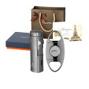 【高い品質】PIPITA 直噴ターボライター トーチライター ギフトセット 携帯便利 防風 注入式 ジェットライター 着火用ガスライター 素敵なギフトボックス付...